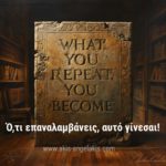 Οι συνήθειες σου αποκαλύπτουν το μέλλον σου.