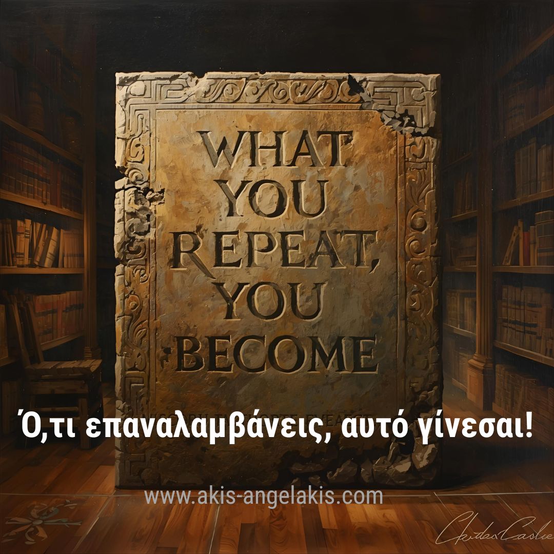 Οι συνήθειες σου αποκαλύπτουν το μέλλον σου.