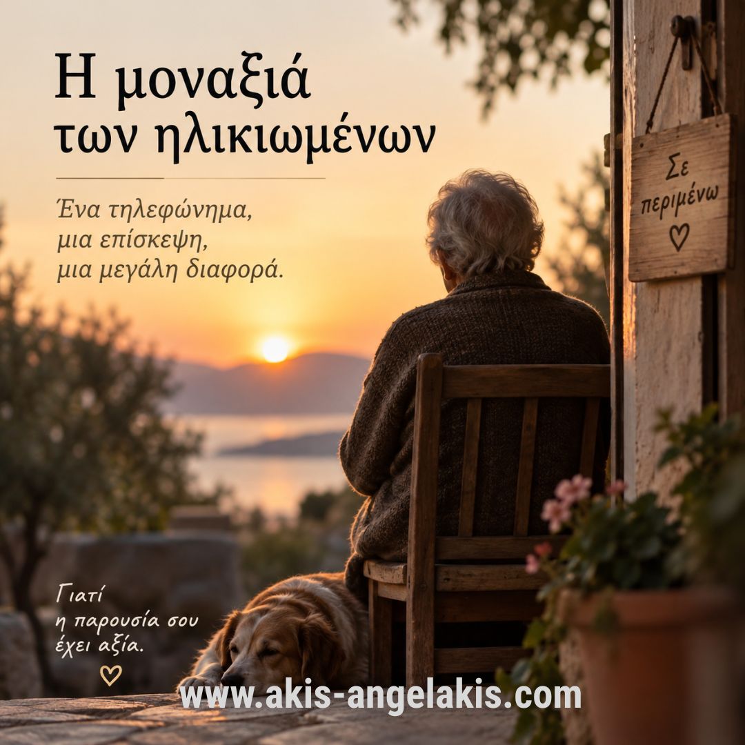 Η μοναξιά των ηλικιωμένων : Όταν το σπίτι γεμίζει σιωπή